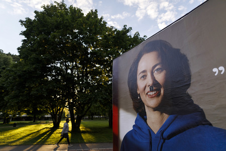 Symbolfoto Wahlplakat-Vandalismus