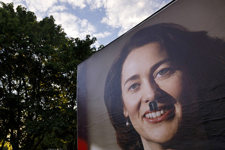 Symbolfoto Wahlplakat-Vandalismus