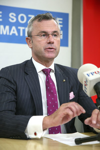 Pressekonferenz der FPÖ in Wien