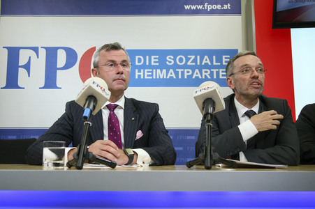 Pressekonferenz der FPÖ in Wien