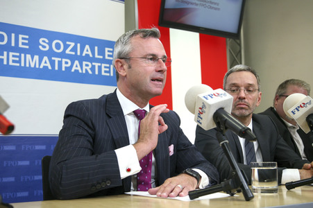 Pressekonferenz der FPÖ in Wien