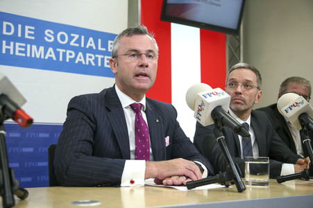 Pressekonferenz der FPÖ in Wien
