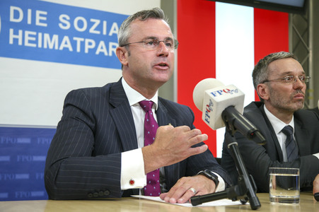 Pressekonferenz der FPÖ in Wien
