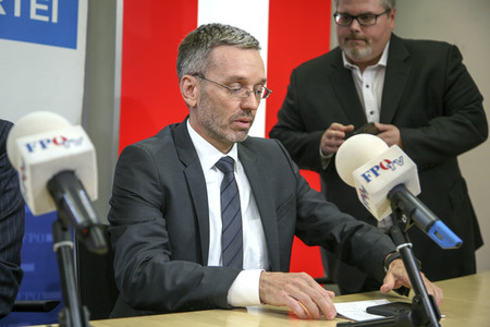 Pressekonferenz der FPÖ in Wien