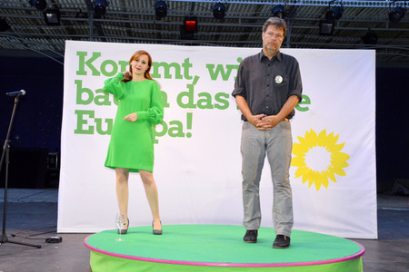 Wahlkampfveranstaltung der Grünen in Görlitz