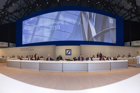 Hauptversammlung der Deutsche Bank AG in Frankfurt