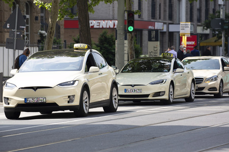 Taxi-Demo in Frankfurt