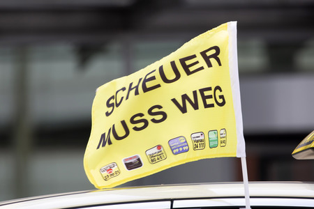Taxi-Demo in Frankfurt