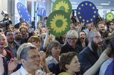 Wahlparty von Bündnis 90 / Die Grünen zur Europawahl in Berlin
