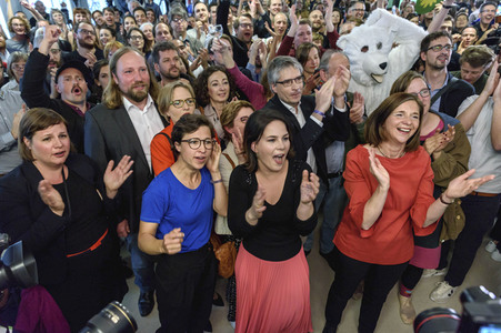 Wahlparty von Bündnis 90 / Die Grünen zur Europawahl in Berlin