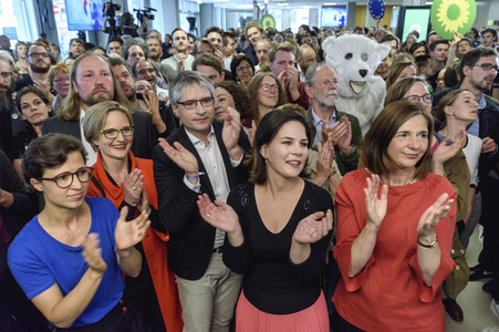 Wahlparty von Bündnis 90 / Die Grünen zur Europawahl in Berlin