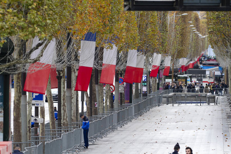 Hundertjahrfeier des Waffenstillstands von 1918 in Paris