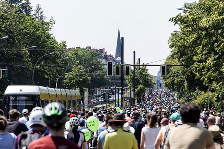 Fahrrad-Demonstration des ADFC in Berlin