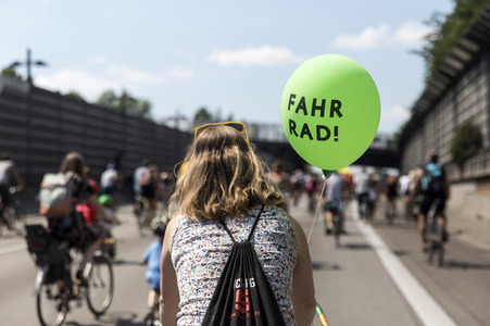 Fahrrad-Demonstration des ADFC in Berlin