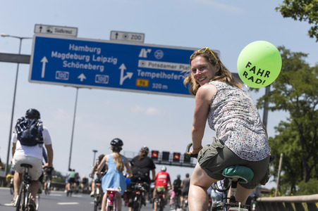 Fahrrad-Demonstration des ADFC in Berlin