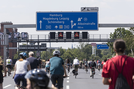 Fahrrad-Demonstration des ADFC in Berlin