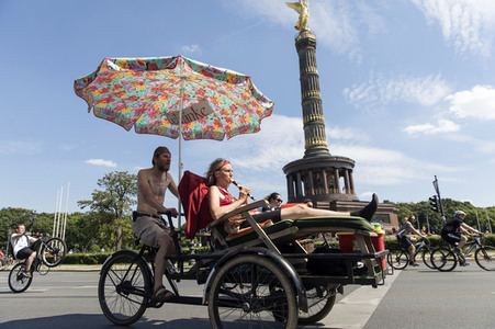 Fahrrad-Demonstration des ADFC in Berlin