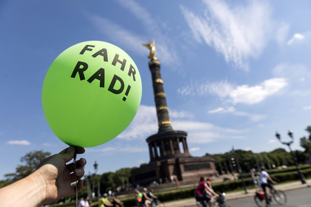 Fahrrad-Demonstration des ADFC in Berlin