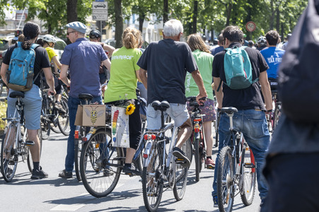 Fahrrad-Demonstration des ADFC in Berlin