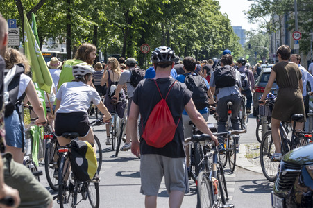 Fahrrad-Demonstration des ADFC in Berlin