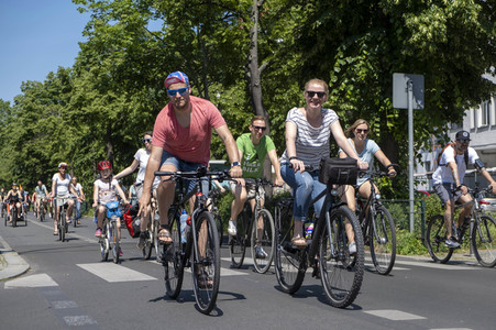 Fahrrad-Demonstration des ADFC in Berlin