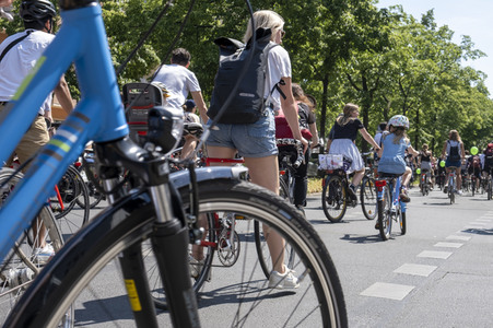 Fahrrad-Demonstration des ADFC in Berlin