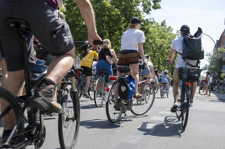Fahrrad-Demonstration des ADFC in Berlin