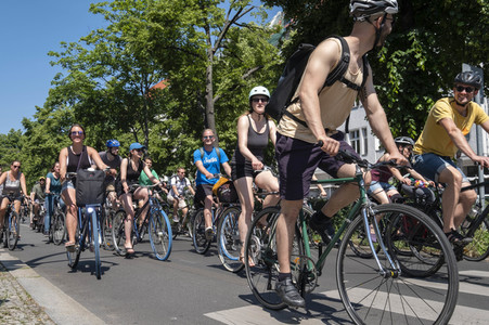 Fahrrad-Demonstration des ADFC in Berlin