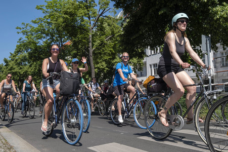 Fahrrad-Demonstration des ADFC in Berlin