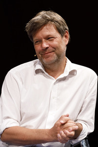 Robert Habeck und Harald Welzer auf der phil.cologne 2019 in Köln