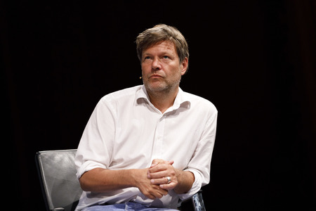 Robert Habeck und Harald Welzer auf der phil.cologne 2019 in Köln