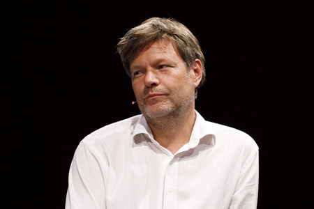 Robert Habeck und Harald Welzer auf der phil.cologne 2019 in Köln