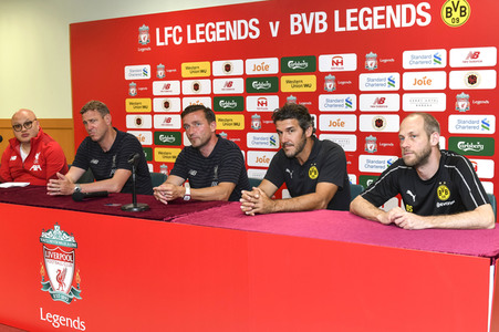 Pressekonferenz zum Match Liverpool FC Legends vs BVB Legends in Hongkong