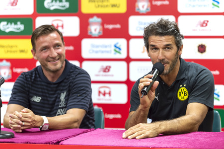 Pressekonferenz zum Match Liverpool FC Legends vs BVB Legends in Hongkong