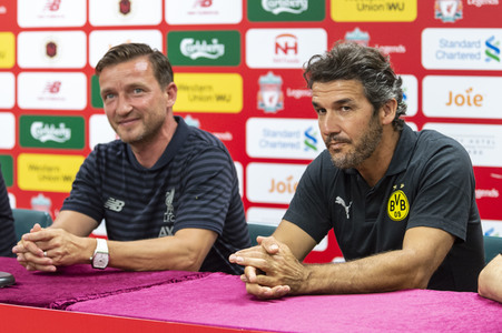 Pressekonferenz zum Match Liverpool FC Legends vs BVB Legends in Hongkong