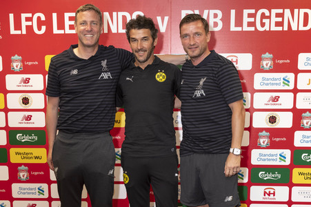 Pressekonferenz zum Match Liverpool FC Legends vs BVB Legends in Hongkong