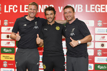 Pressekonferenz zum Match Liverpool FC Legends vs BVB Legends in Hongkong
