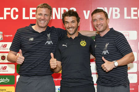 Pressekonferenz zum Match Liverpool FC Legends vs BVB Legends in Hongkong