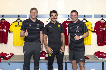 Pressekonferenz zum Match Liverpool FC Legends vs BVB Legends in Hongkong