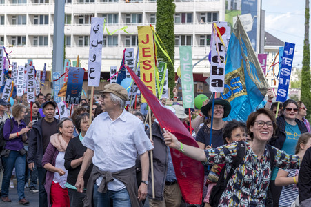 Marsch füru Jesus und Marsch für Satan in Leipzig