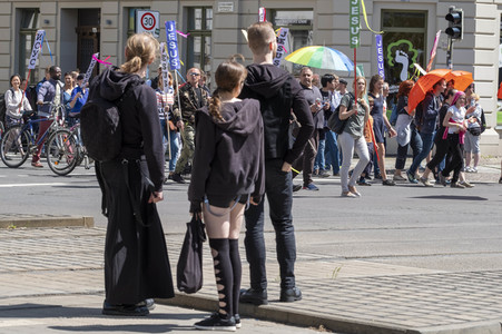 Marsch füru Jesus und Marsch für Satan in Leipzig