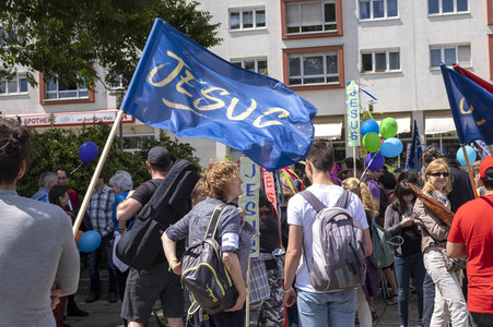 Marsch füru Jesus und Marsch für Satan in Leipzig