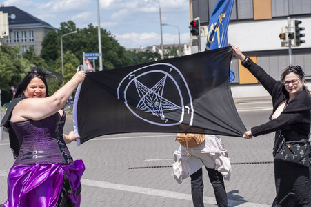 Marsch füru Jesus und Marsch für Satan in Leipzig
