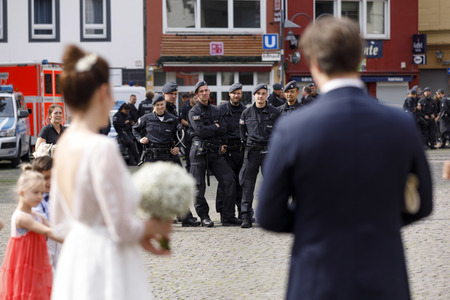 Symbolfoto Polizeipräsenz