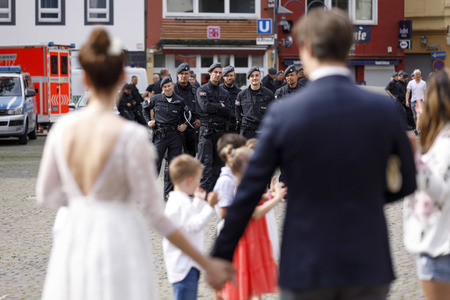 Symbolfoto Polizeipräsenz