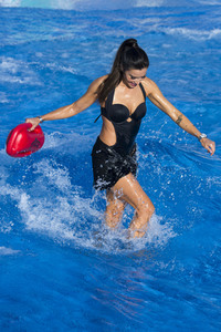 Eröffnung der Sommer-Saison 2019 des Parque Warner Beach in Madrid