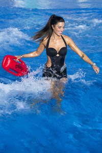 Eröffnung der Sommer-Saison 2019 des Parque Warner Beach in Madrid