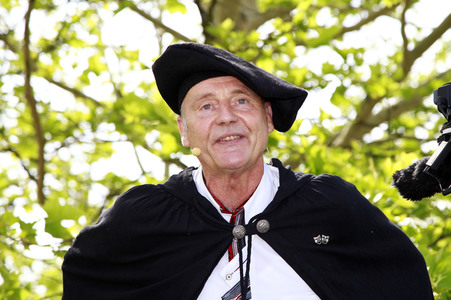 Protest-Show von Beppo Küster in Berlin