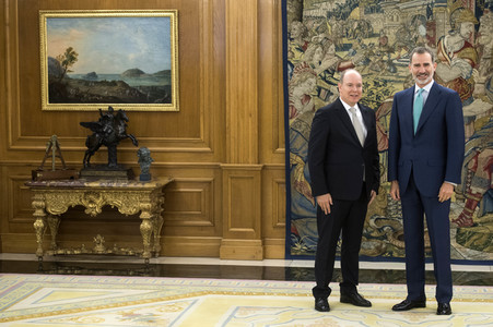 Empfang für Fürst Albert II. von Monaco in Madrid