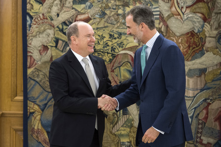 Empfang für Fürst Albert II. von Monaco in Madrid